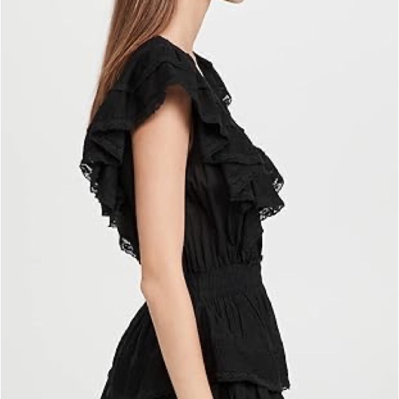 LOVESHACKFANCY GWEN MINI DRESS SIZE XS BLACK - Picture 4 of 12